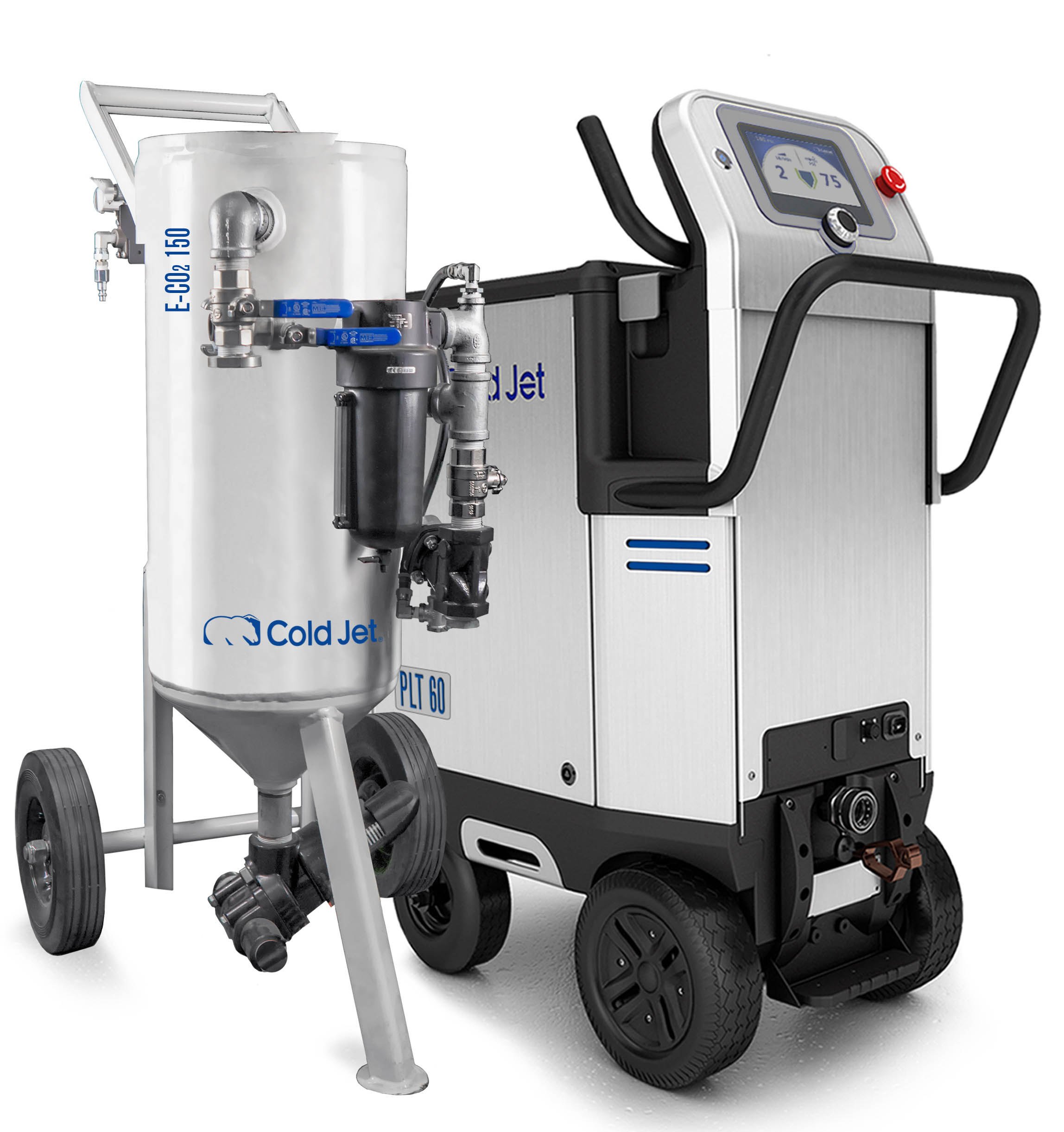 Paint and coating stripping with dry ice blasting + abrasive